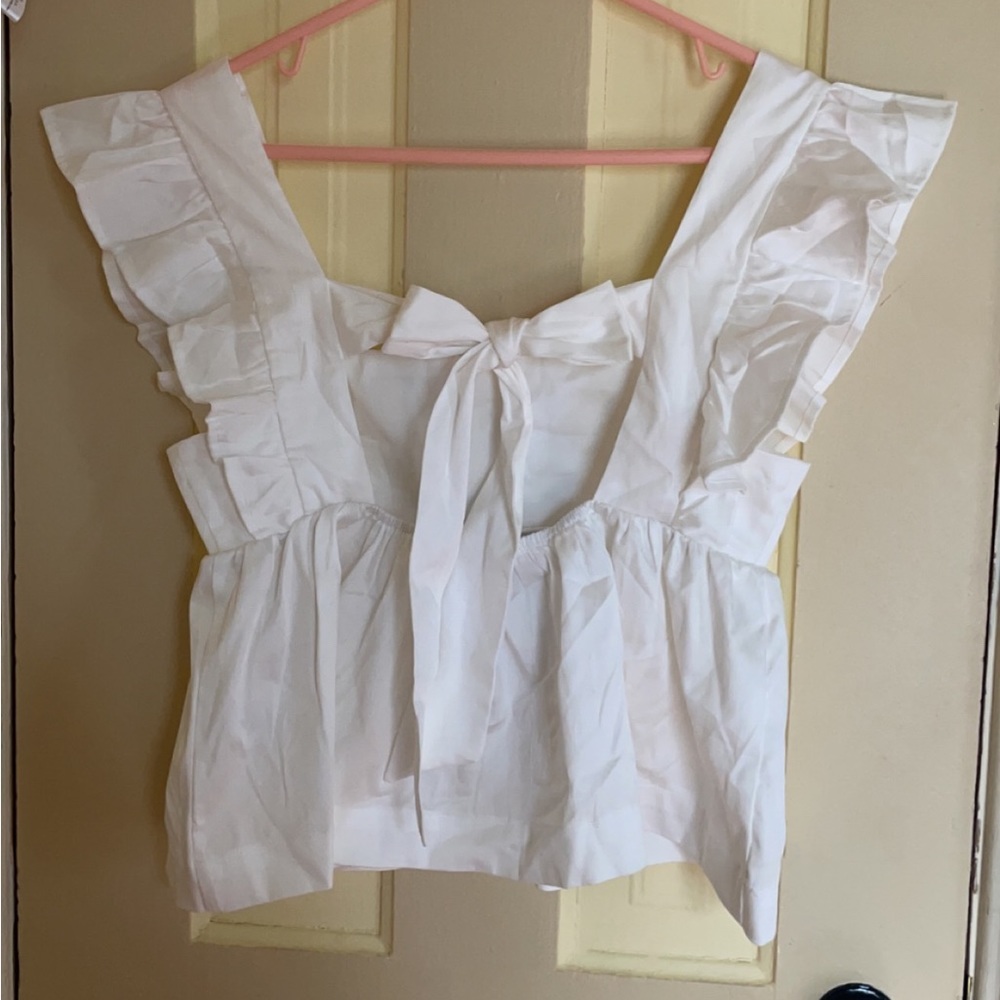 Victoria Ruffle Open Back Top - Picture 3 of 4